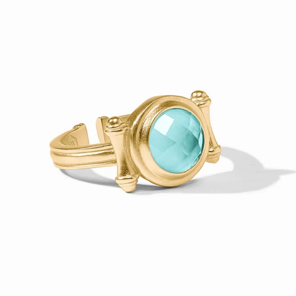 Julie Vos Bamboo Stone Ring Size 7